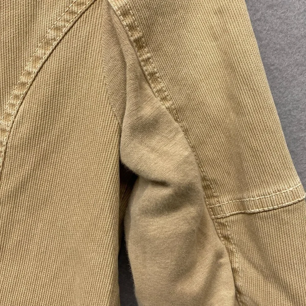 Circus Jacket Womens 6 Tan Corduroy Moto Removable Hood Italy Size 40